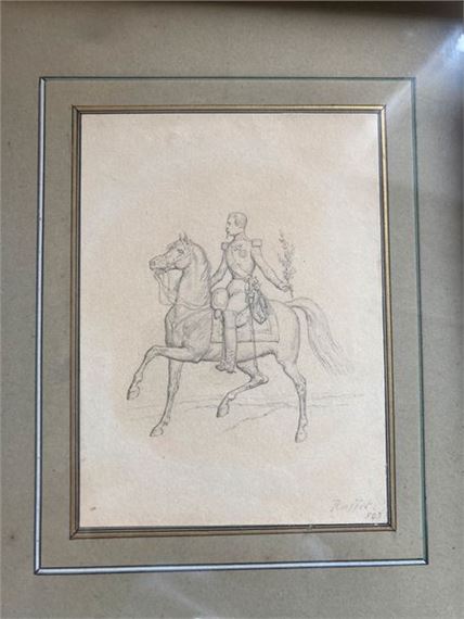 Denis Auguste Marie Raffet | Military on horseback | MutualArt
