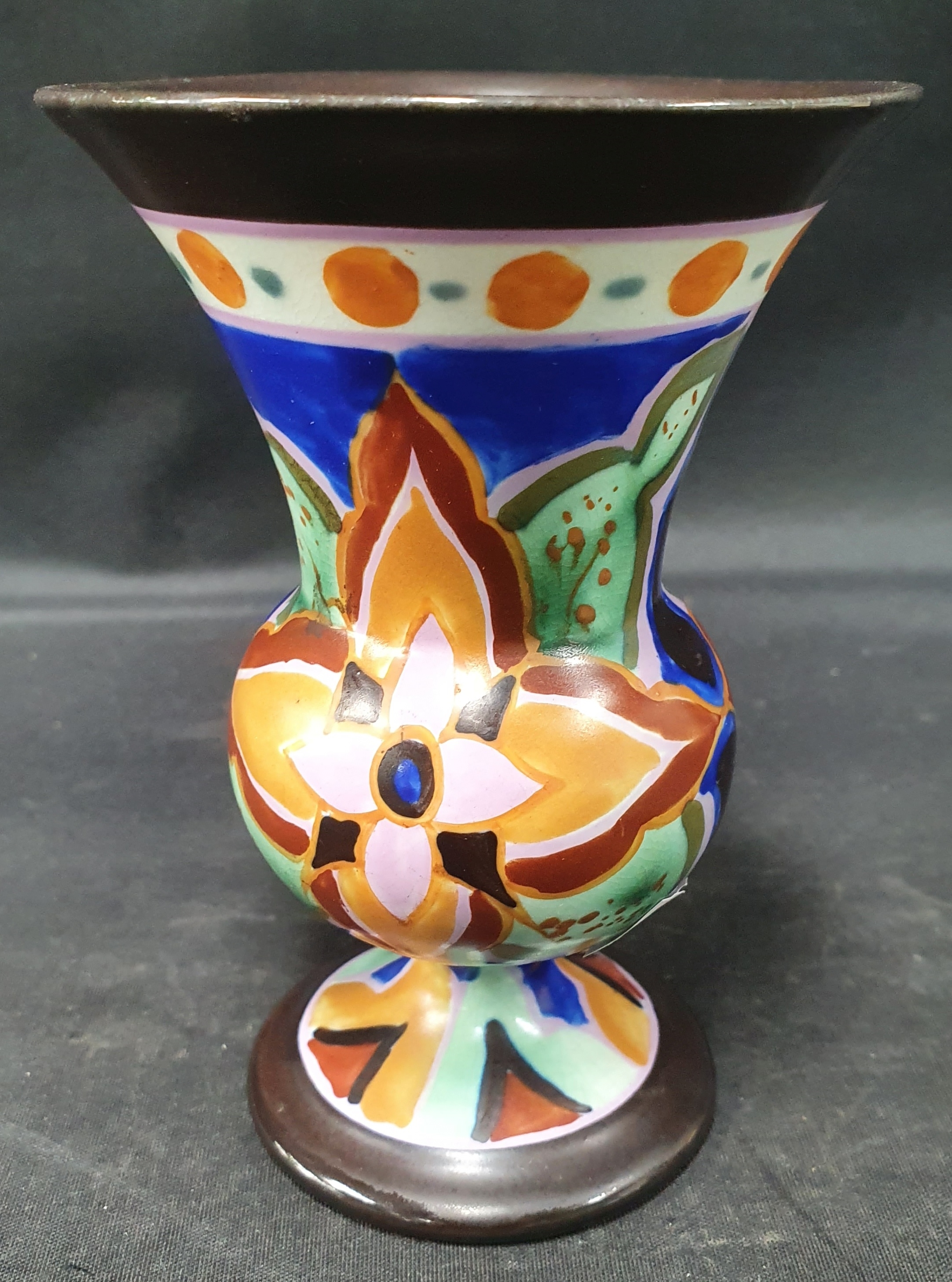 Art Deco School, 20th Century | AN ART DECO CROWN DEVON DELPH VASE ...