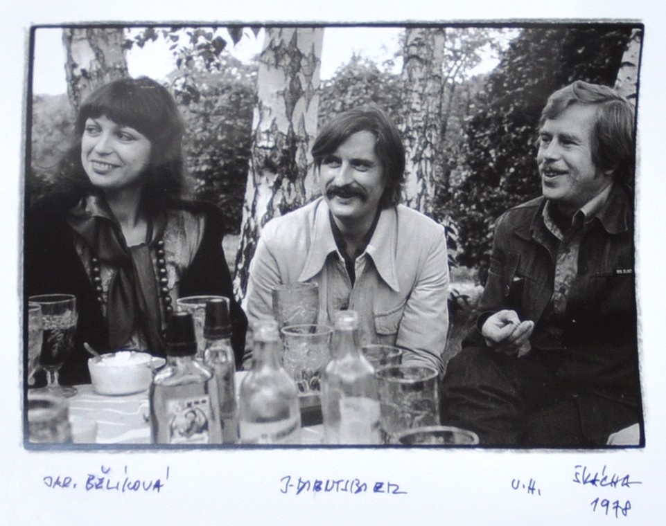 Artwork by Oldřich Škácha, J. Bělíková, J. Dienstbier and V. Havel (1978), Made of photo