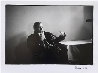 Václav Havel at the table - Oldřich Škácha