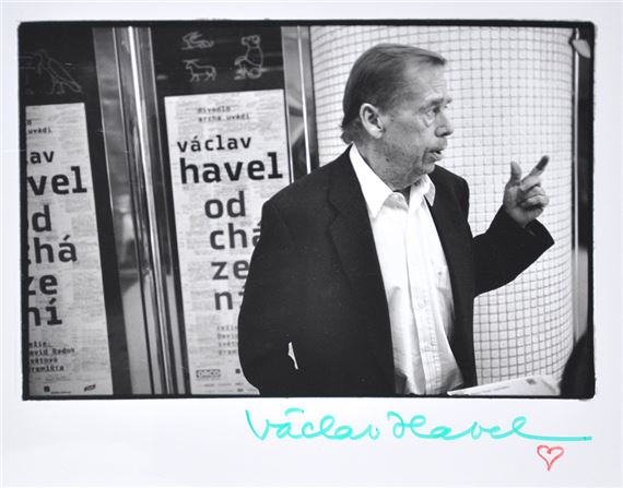 Václav Havel - Leaving (signed VH)