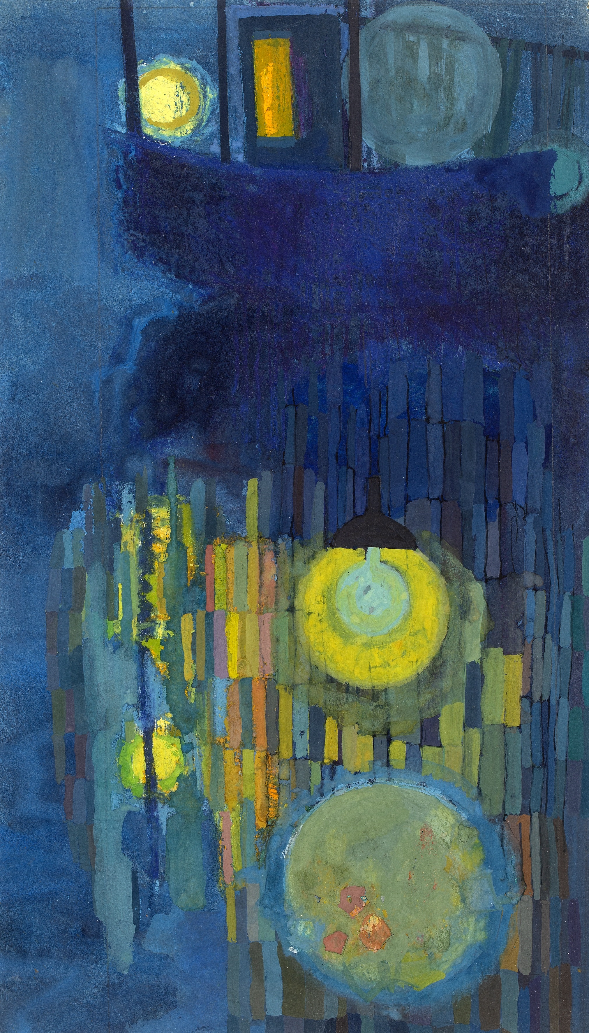 Irene Halliday | 'Untitled night harbour scene' | MutualArt