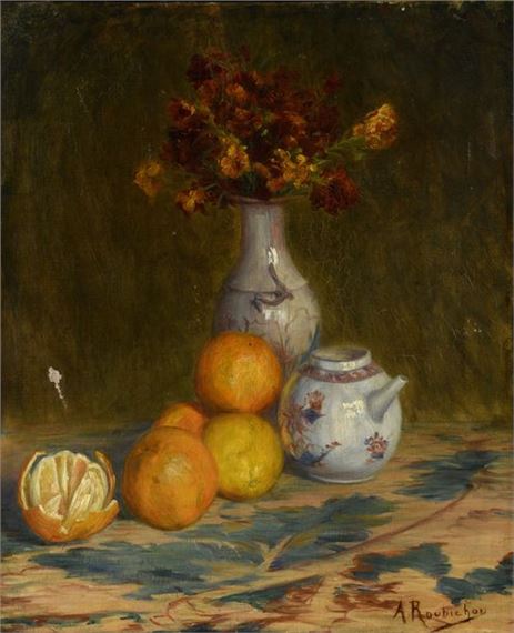 Nature morte aux oranges - Alphonse Roubichon
