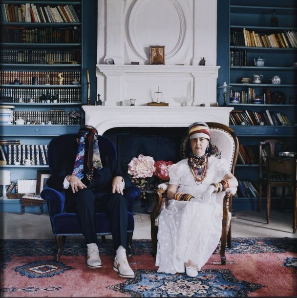 My parents in the living room by Delphine Balley, 2002