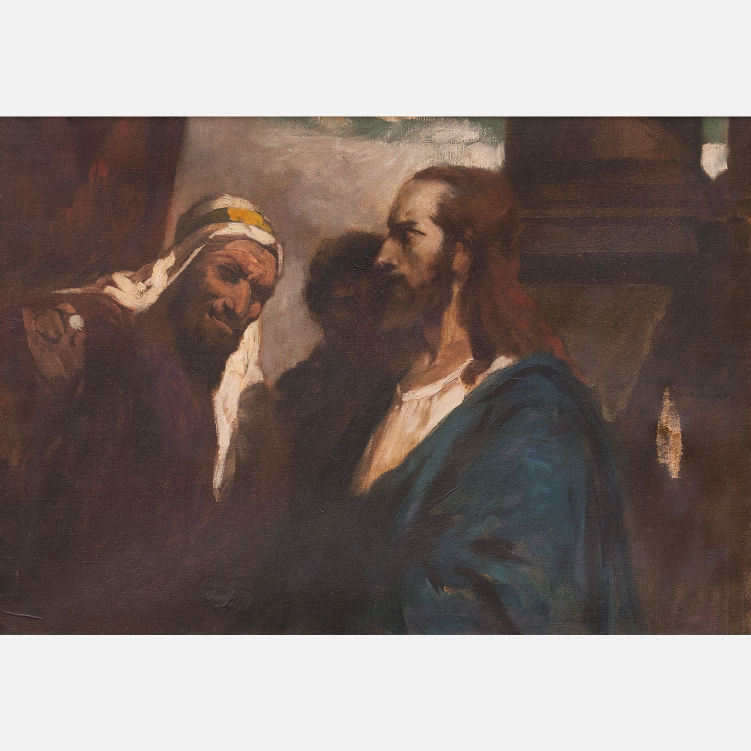 Artwork by Hermann Emil Pohle, Jesus paid it all, Made of oil on canvas