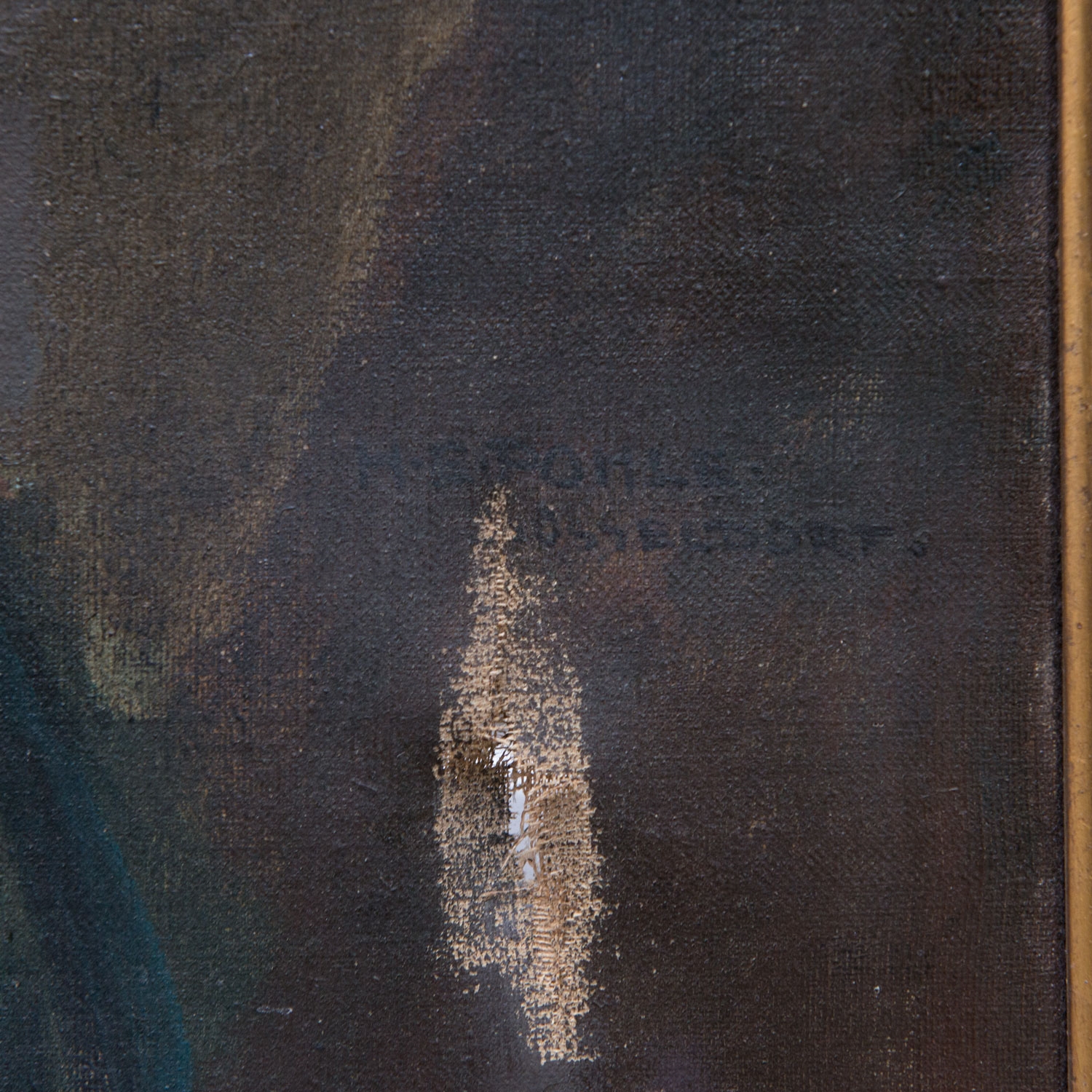 Artwork by Hermann Emil Pohle, Jesus paid it all, Made of oil on canvas