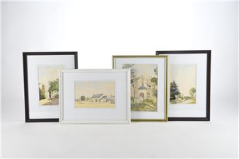 Untitled (3); Une Chapelle près d'une fontaine - Max Aeschlimann