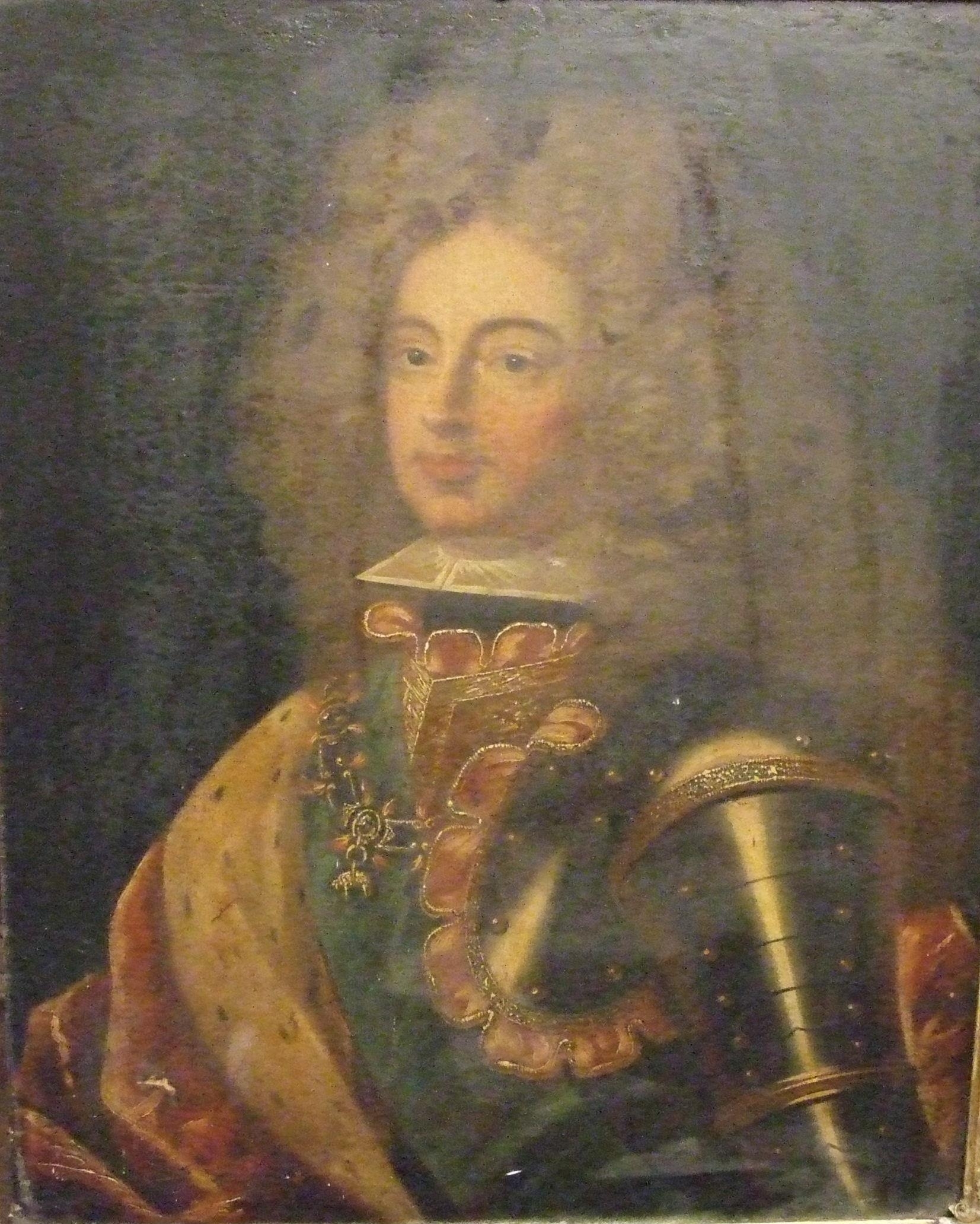 British School, 18th Century HALFLENGTH PORTRAIT OF A NOBLEMAN WEARING ARMOUR (Mid 18th