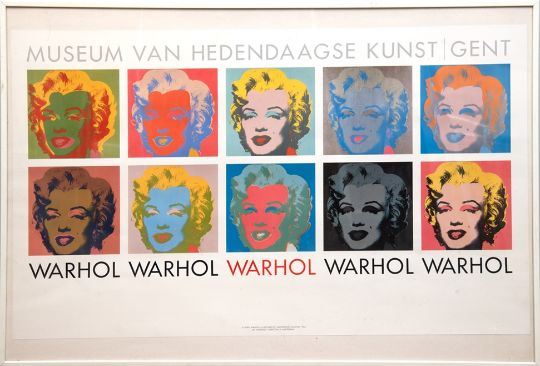 Putte krølle på trods af Andy Warhol | Plakat Marilyn Monroe-Museum van Hedendaagse Kunst, Gent,  (1964) | MutualArt
