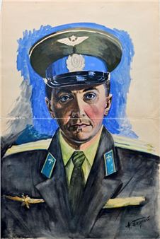 Bildnis des sowjetischen Astronauten Georgi Timofejewitsch Beregowoi - Boschi, Michail Michailowitsch.