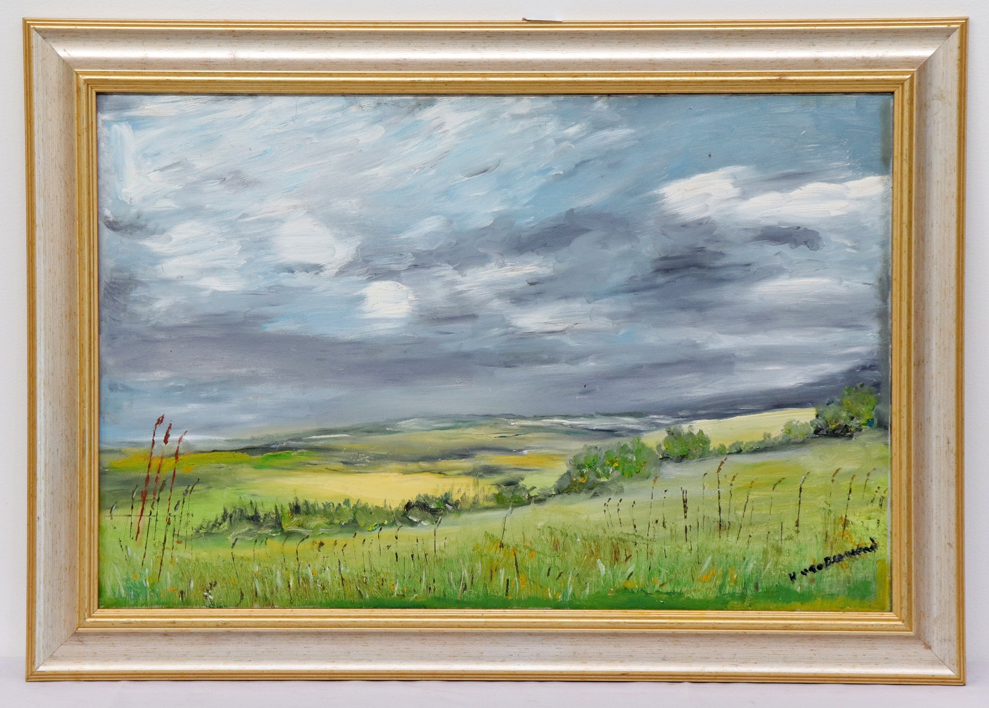 Artwork by Hugo Desmond, LANDSCAPE, Made of oil on board