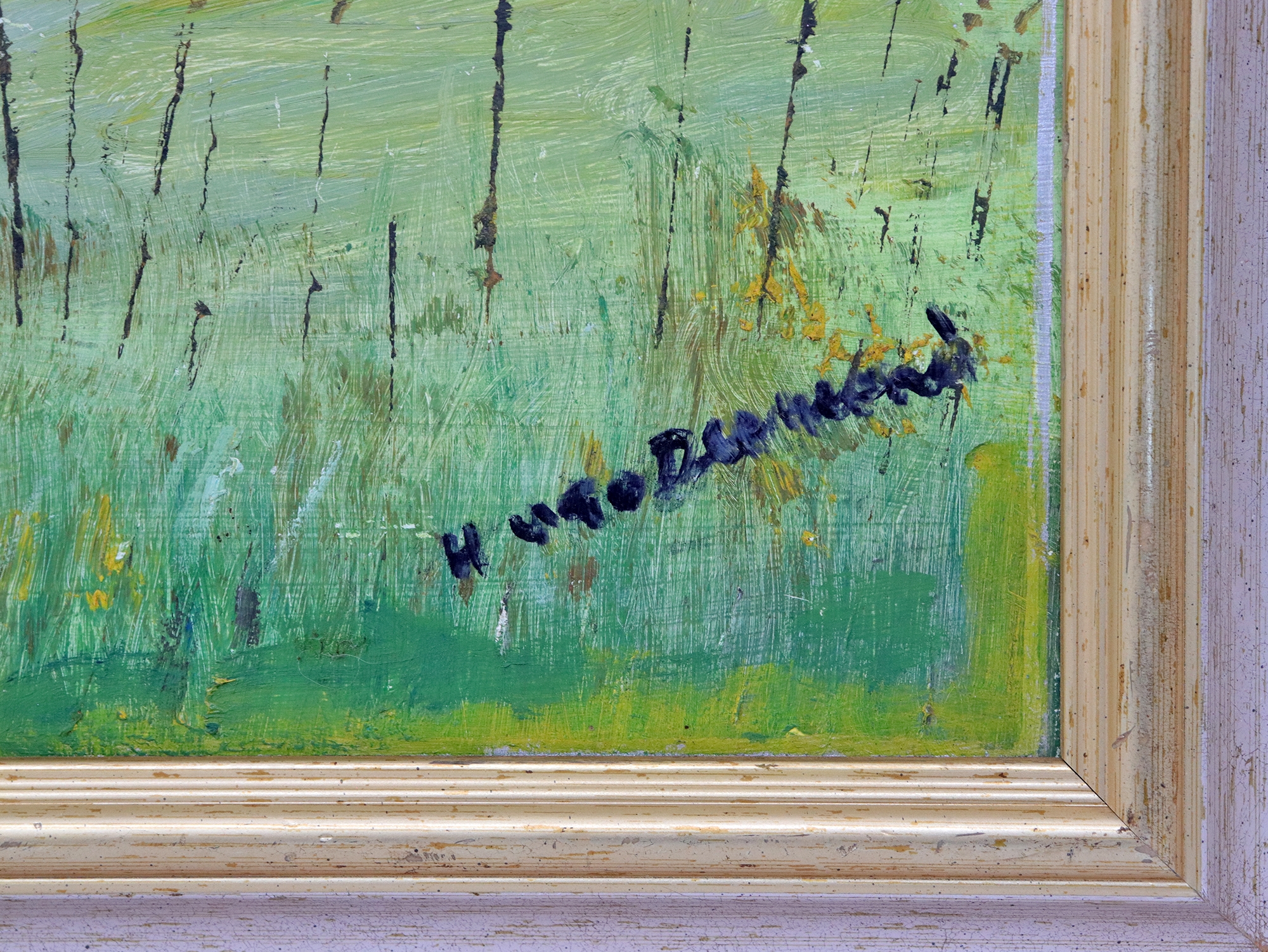 Artwork by Hugo Desmond, LANDSCAPE, Made of oil on board