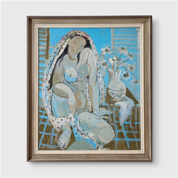 Blue Nude Dreaming, 1950s by Elaine Haxton, 1950s