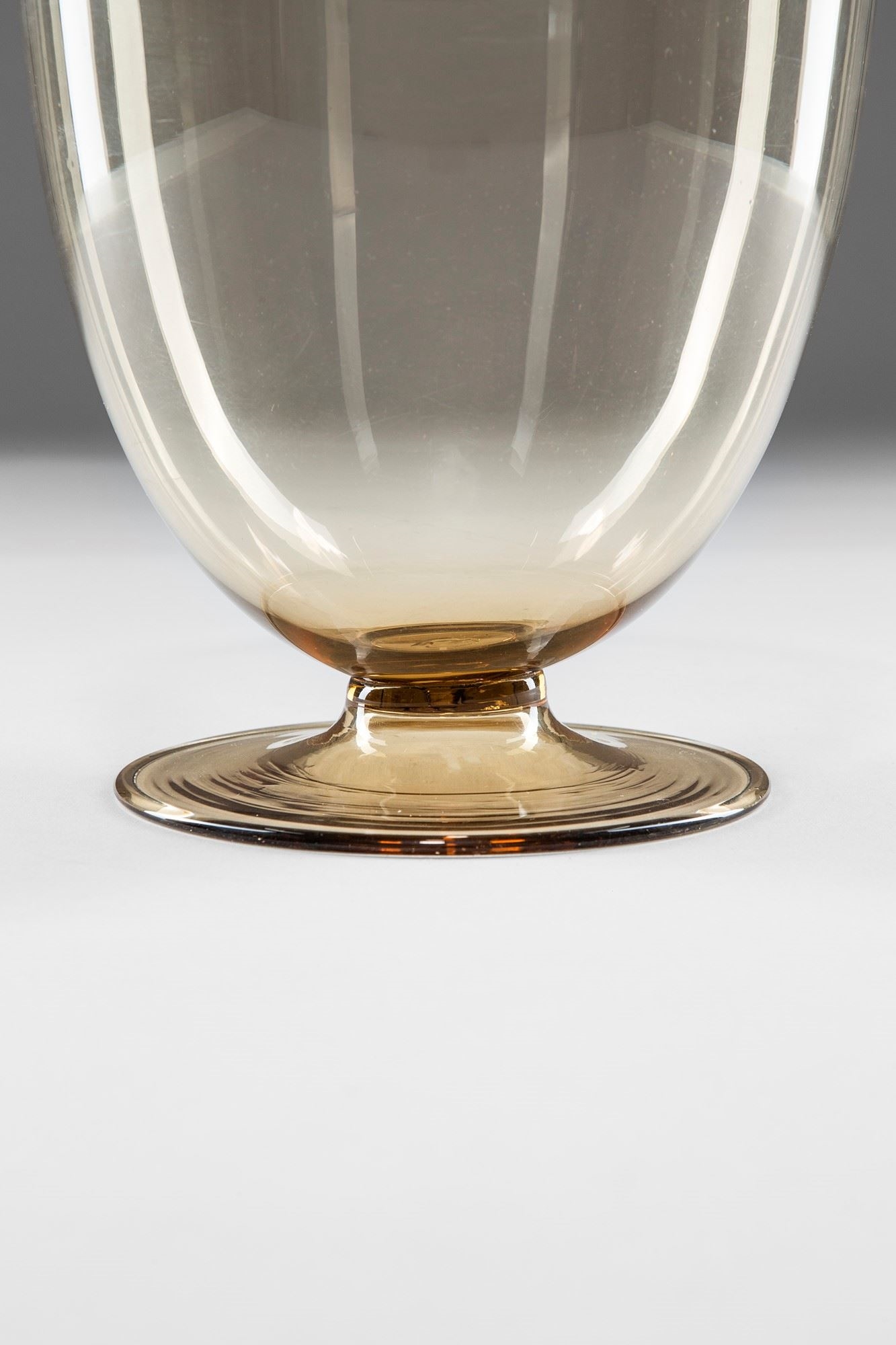 INNA-Glas Vaso a Calice in Vetro KOFFI su Supporto, Trasparente, 30 cm, 16 cm - Vaso da Tavolo