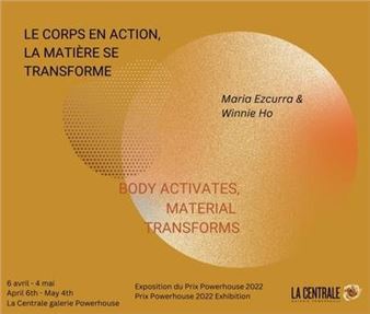 Maria Ezcurra & Winnie Ho: Body Activates, Material Transforms - La Centrale Galerie Powerhouse