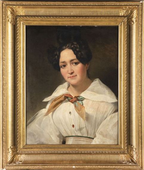 Portrait of a young woman by Horace Vernet, 1836