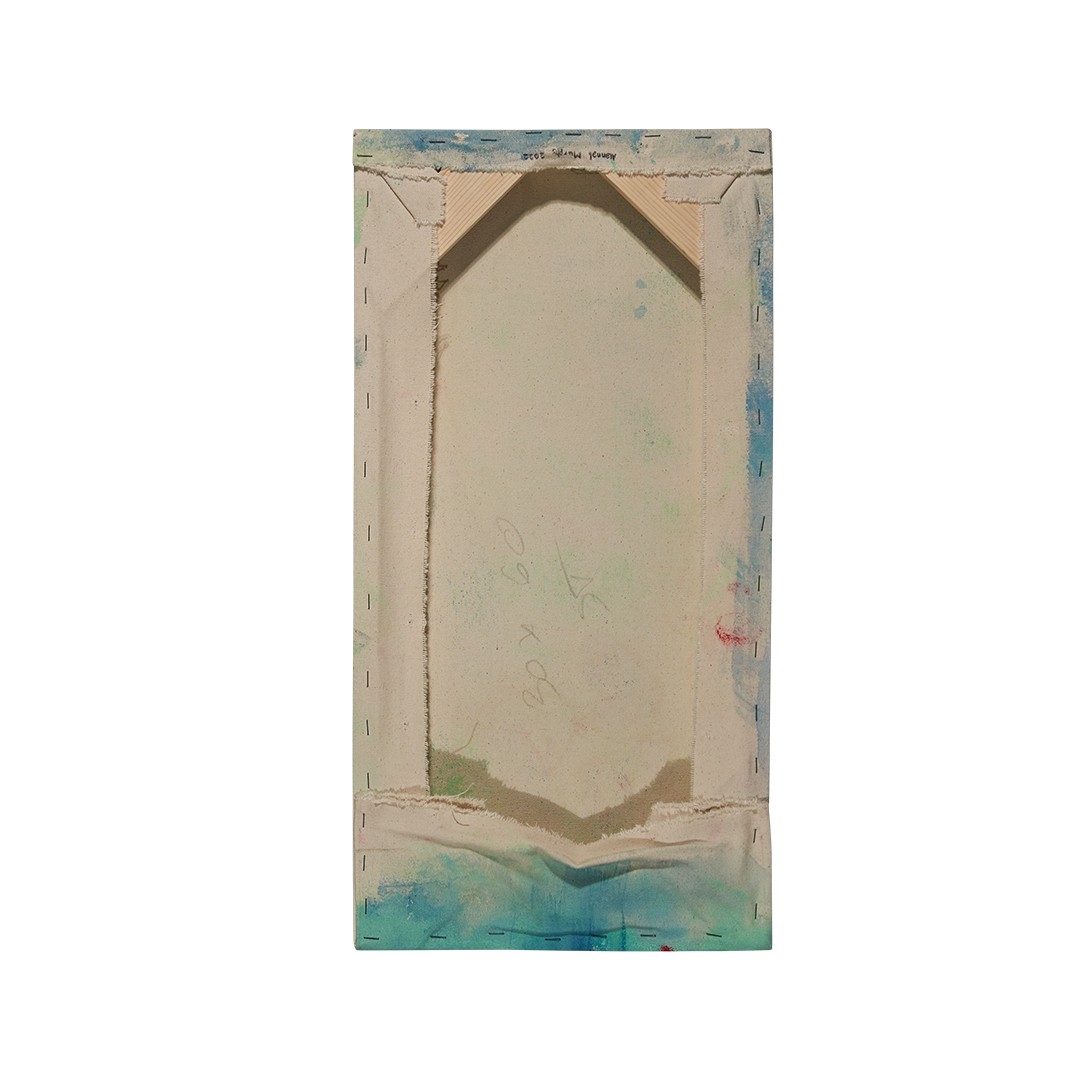 Artwork by Alannah Murphy, Destinational Diffusion, Infinite Happenings, Made of acrylic and oil pastel on canvas