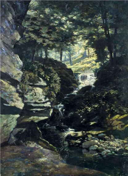 Mountain Stream Landscape by Walworth Stilson