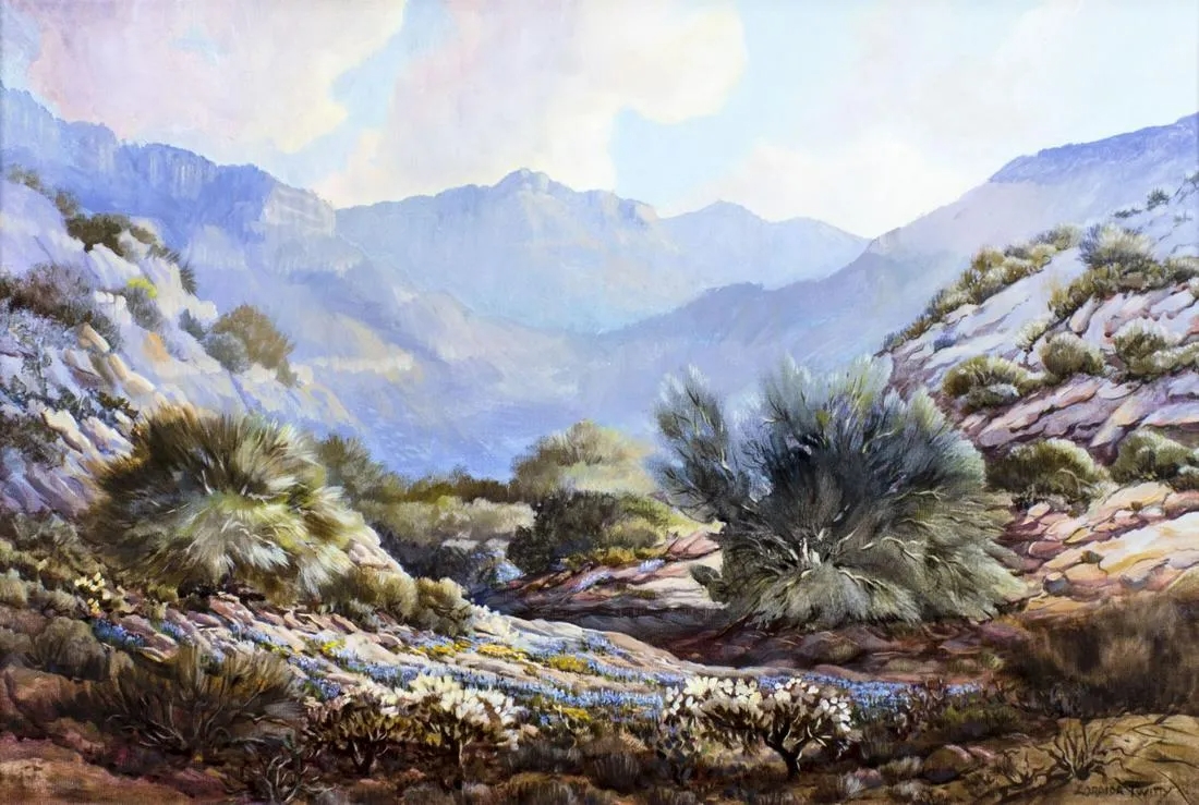 Artwork by Zoraida Twitty, Landscape - On the Apache Trail (, Made of oil on canvas