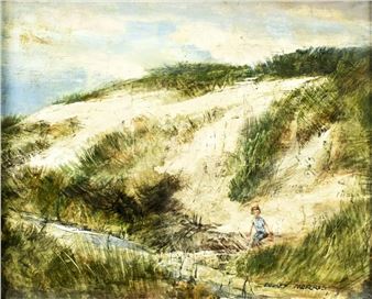 Beach Scene - Dudley Morris