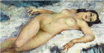 Reclining Nude - Leo Fontan