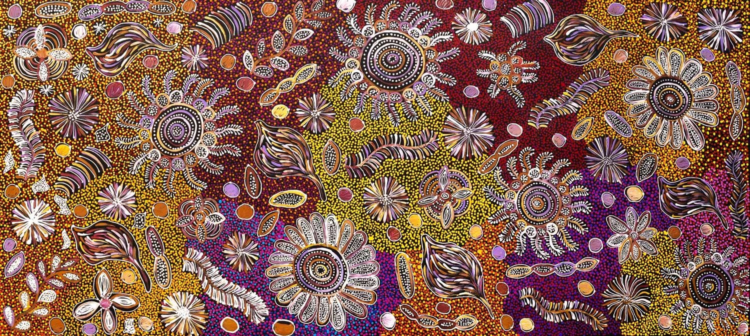 Belinda Golder Kngwarreye | Bush Yam (2021) | MutualArt
