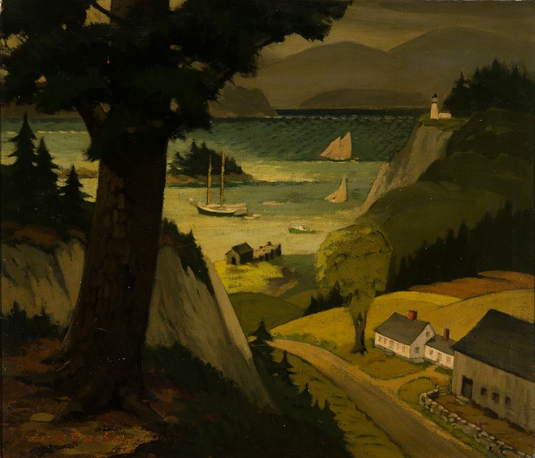 Artwork by Caroll Thayer Berry, Penobscot Bay, Made of Oil on canvas