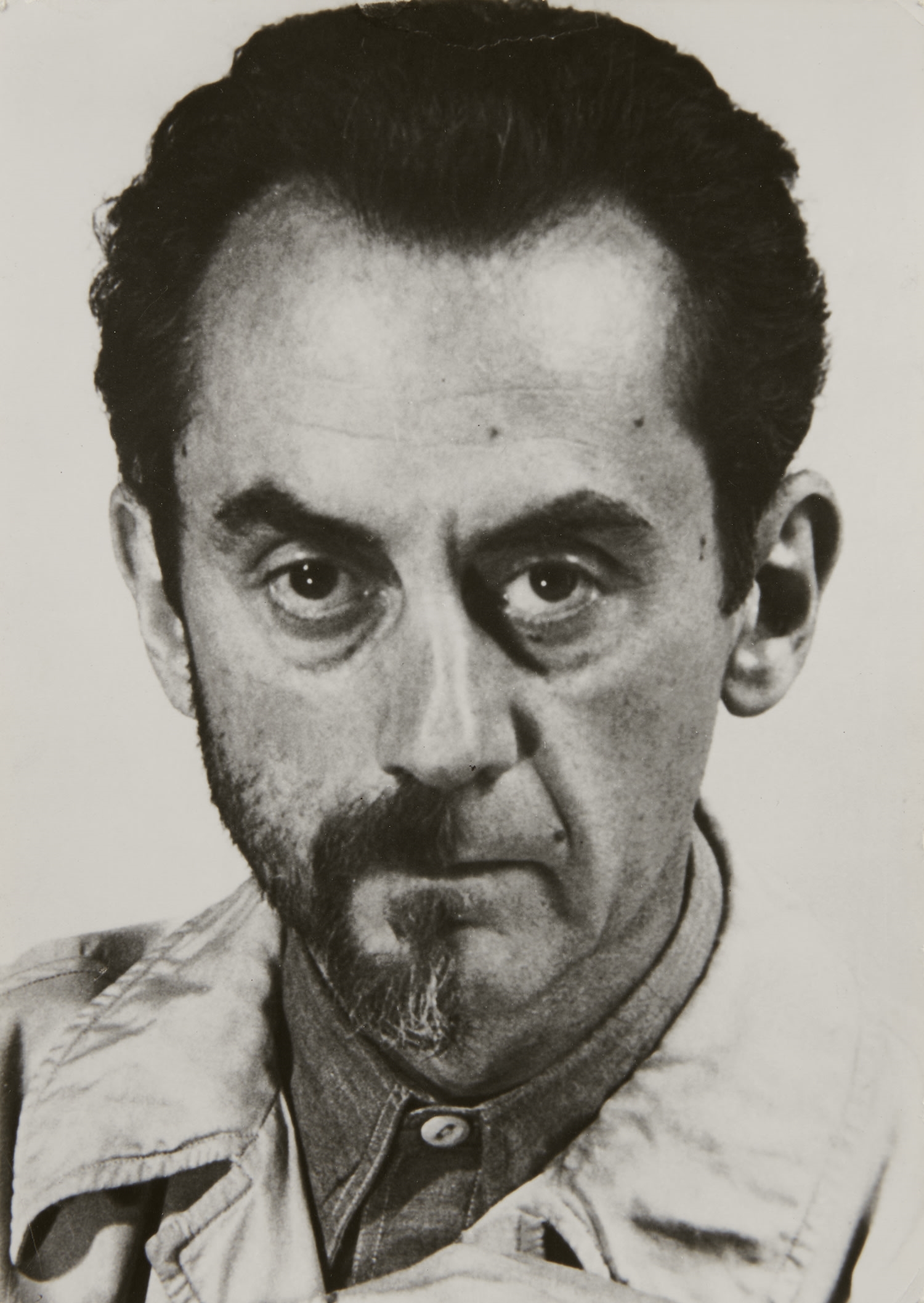 Artwork by Man Ray, Self Portrait with Half Beard, Hollywood, Made of Gelatin silver print, printed later.