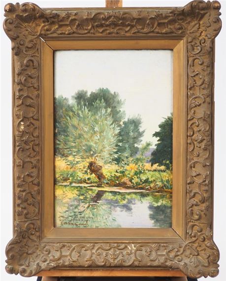 Bord de la Juine en août by Gustave Garaud