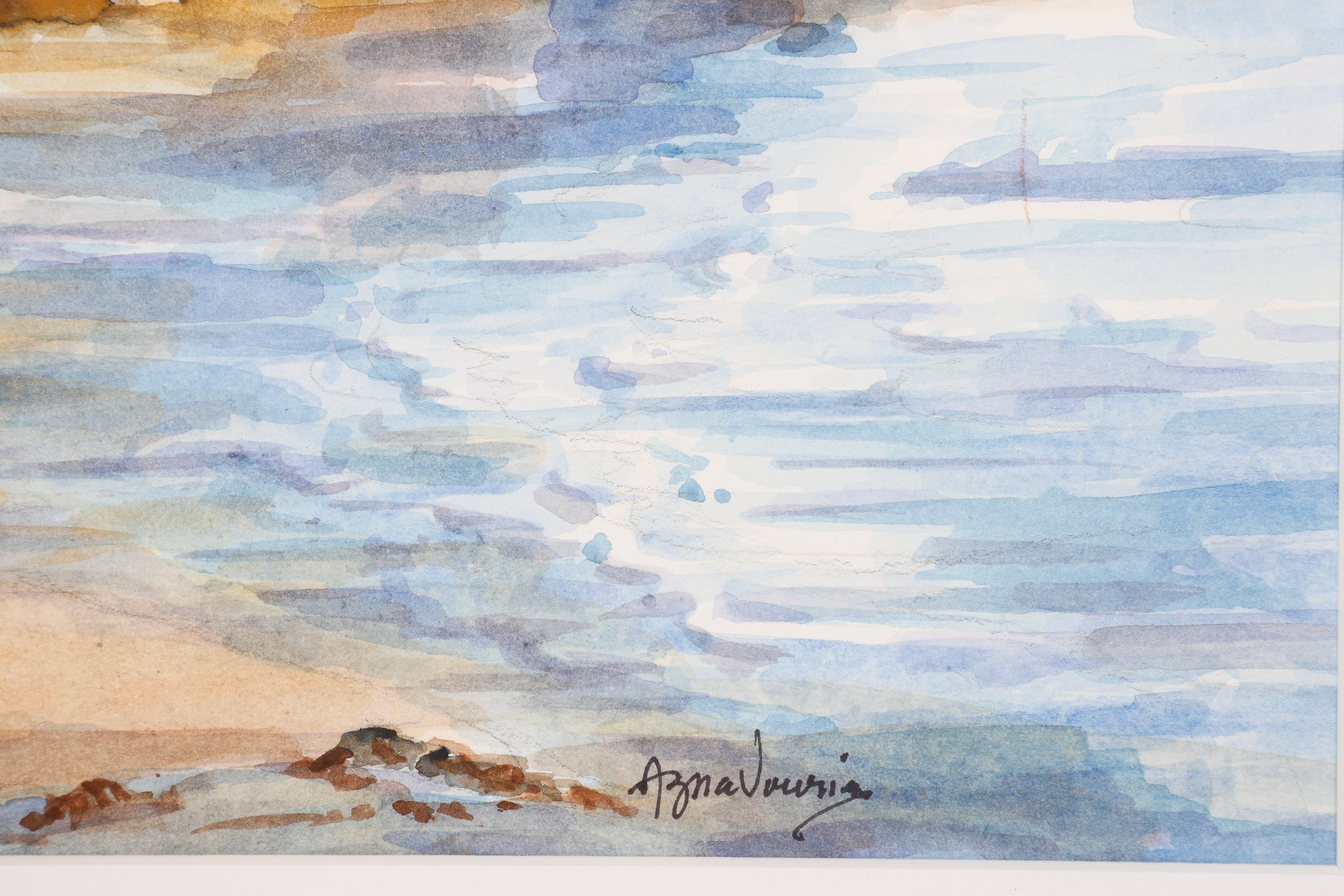 Artwork by Alice Aznavourian, Landscape, Made of watercolor on paper