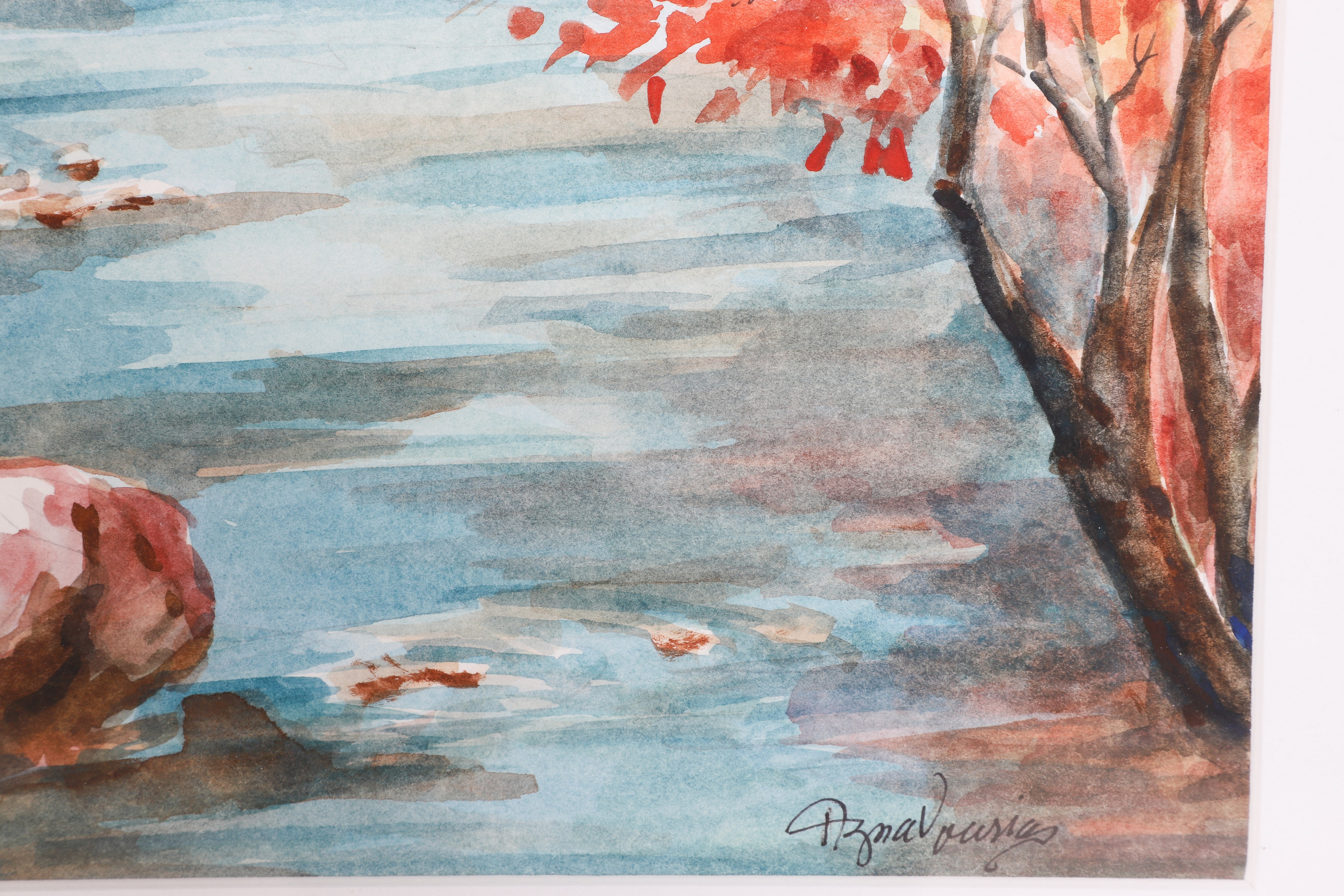 Artwork by Alice Aznavourian, Landscape, Made of watercolor on paper