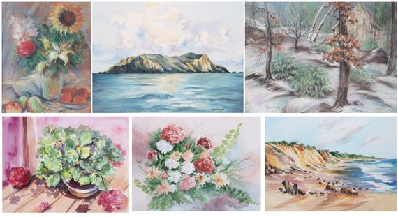 Still lifes and landscapes