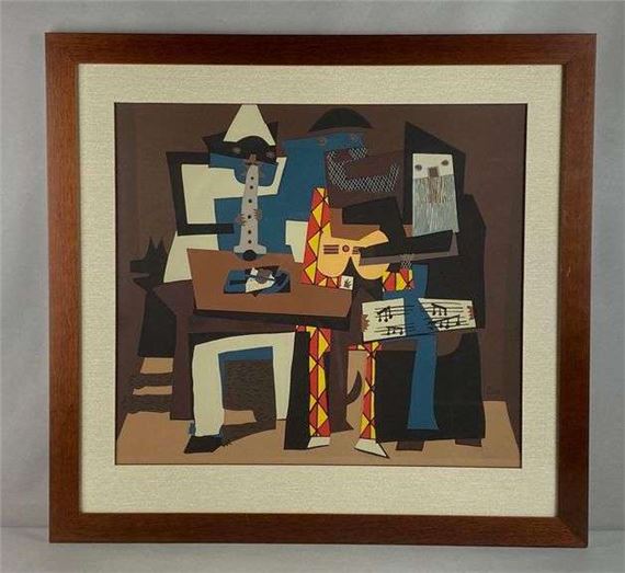 Pablo Picasso | Pablo Picasso Three Musicians Pochoir / Stencil