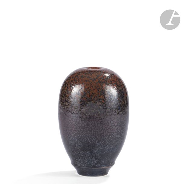 Jean Girel | - Vase toupie with small ring neck | MutualArt