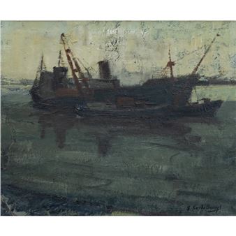 Werkboten op de Schelde - Gaston Coekelberghs