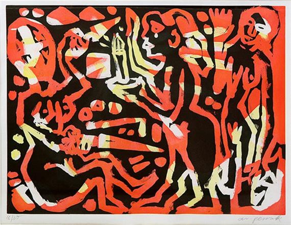 A.R. Penck | Liebesgeflüster (1994) | MutualArt