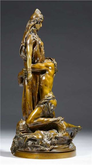 Théodore Riviere | Bronze figure Salammbô chez Matho | MutualArt