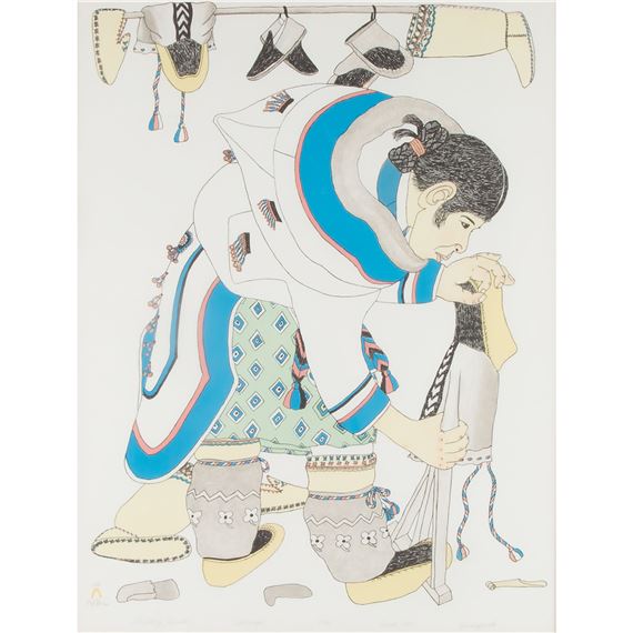 Kananginak Pootoogook | STRETCHING KAMIKS (1987) | MutualArt