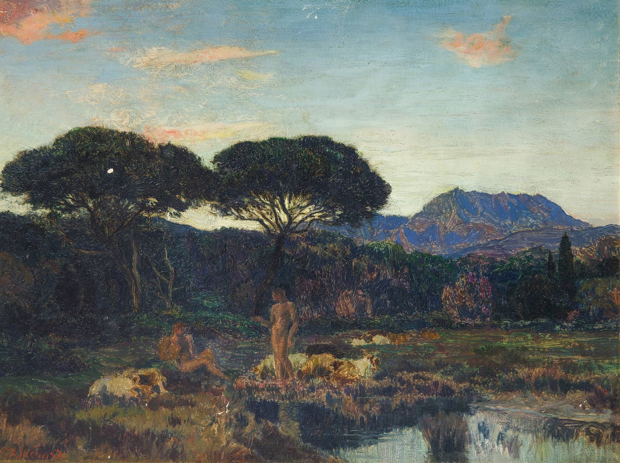 Marie Auguste Emile René Menard | Baigneuses | MutualArt