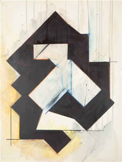 Geometric abstract composition by Stuart Shedletsky, 1983