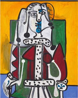 Pablo Picasso | Femme dans un fauteuil 坐椅女子 (1948) | MutualArt