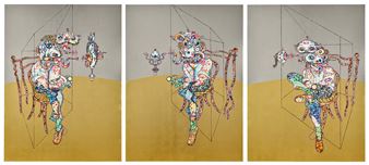 Homage To Francis Bacon (Three Studies of Lucian Freud) - Takashi Murakami
