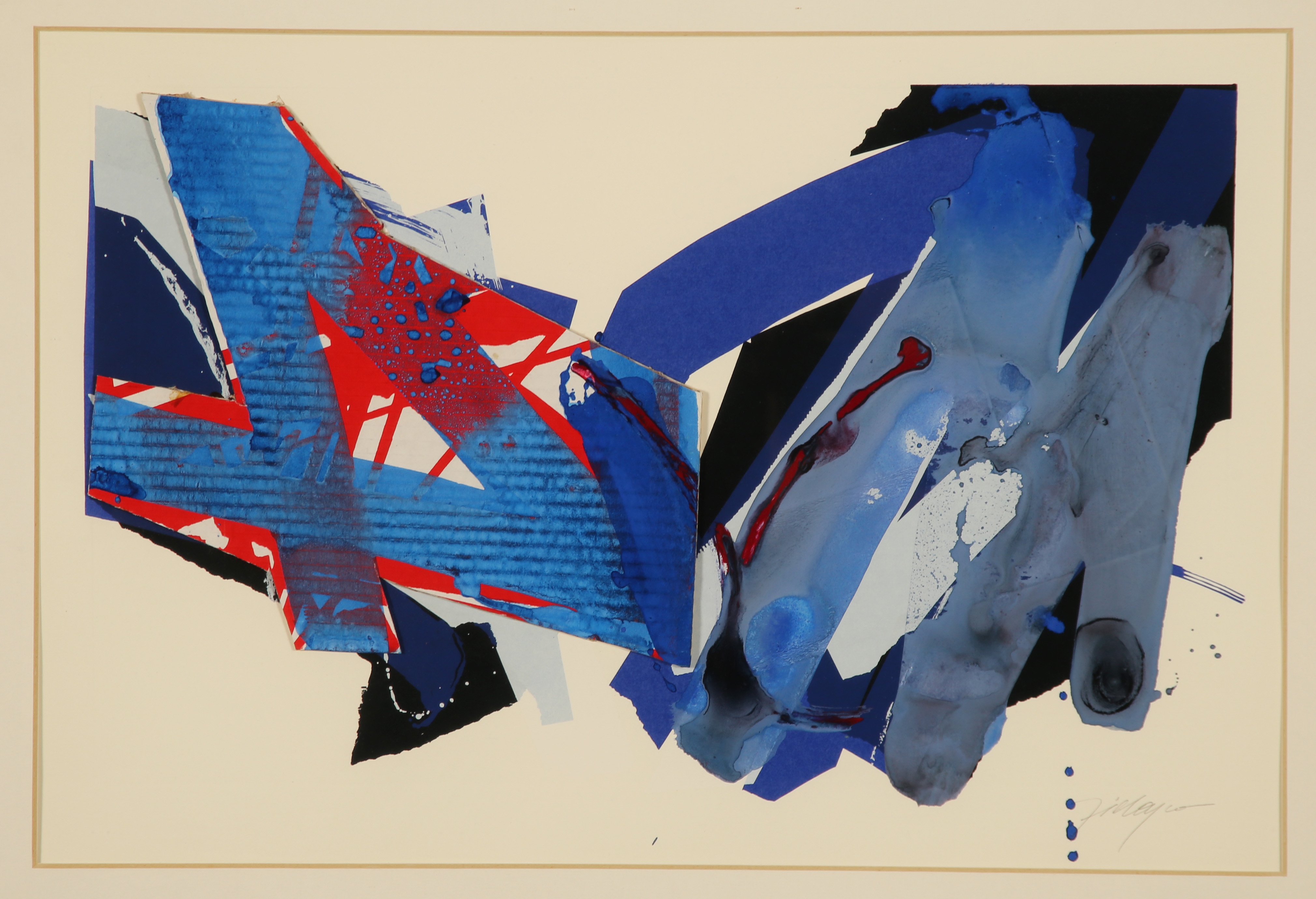 Artwork by Robert Zielasco, Untitled, Made of collage/mixed media