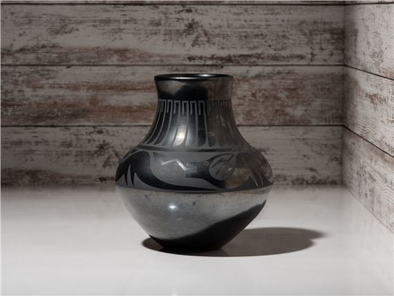 Blackware Pottery Jar