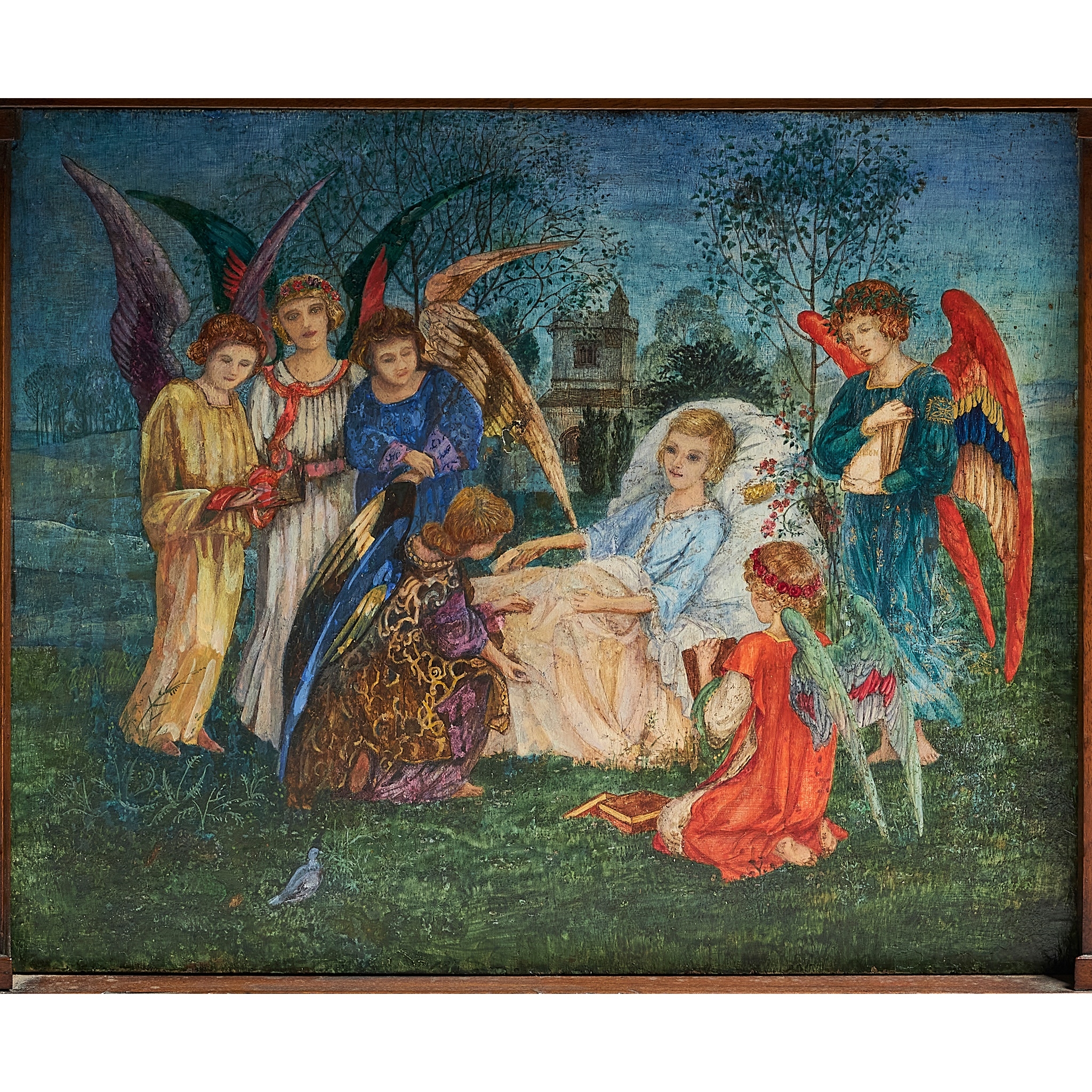 Daphne Constance Allen | ARTS & CRAFTS CASSONE; Among Children | MutualArt