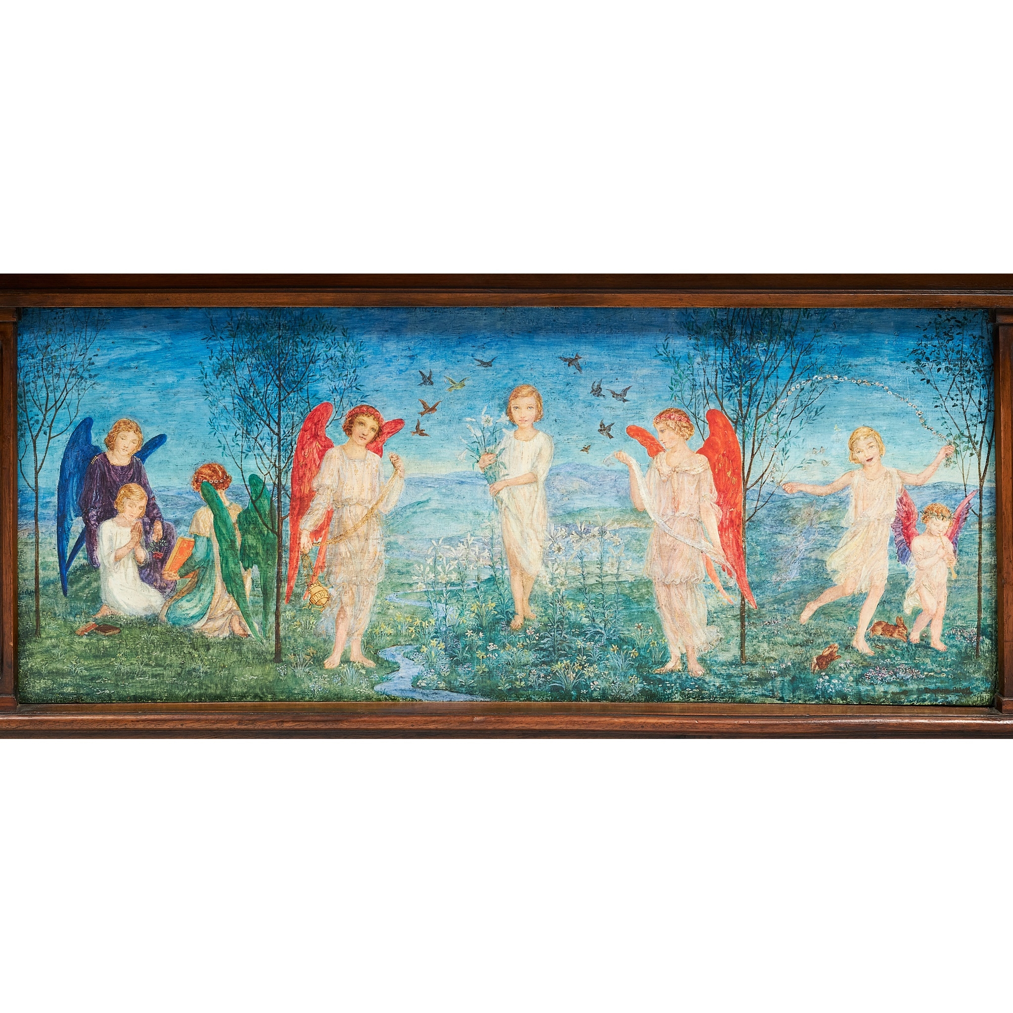 Daphne Constance Allen | ARTS & CRAFTS CASSONE; Among Children | MutualArt