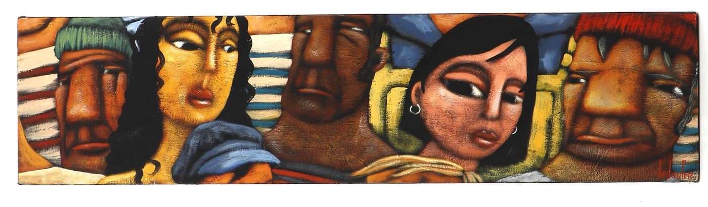 Artwork by Frédéric Lucas, Regards, Made of Oil on canvas