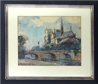 Vue sur Notre-Dame de Paris - Busset