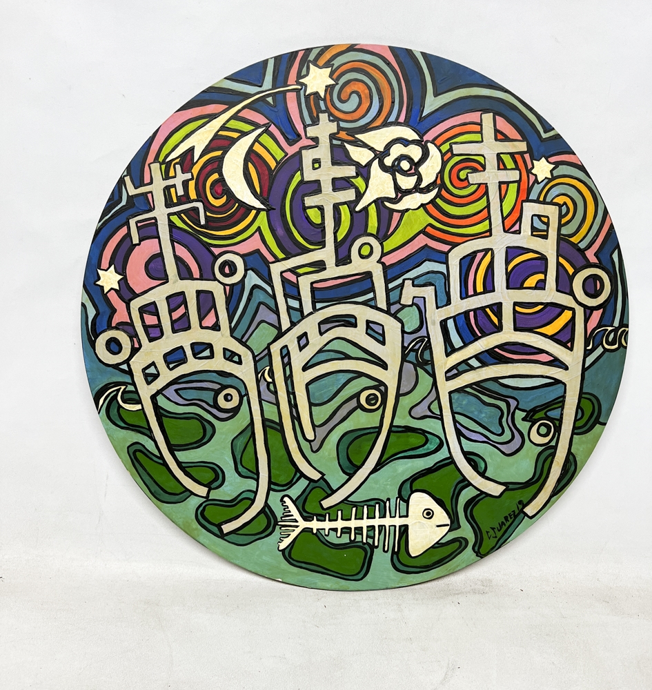 Artwork by Claudia Suarez, Sin titulo, Made of oleo sobre fibra