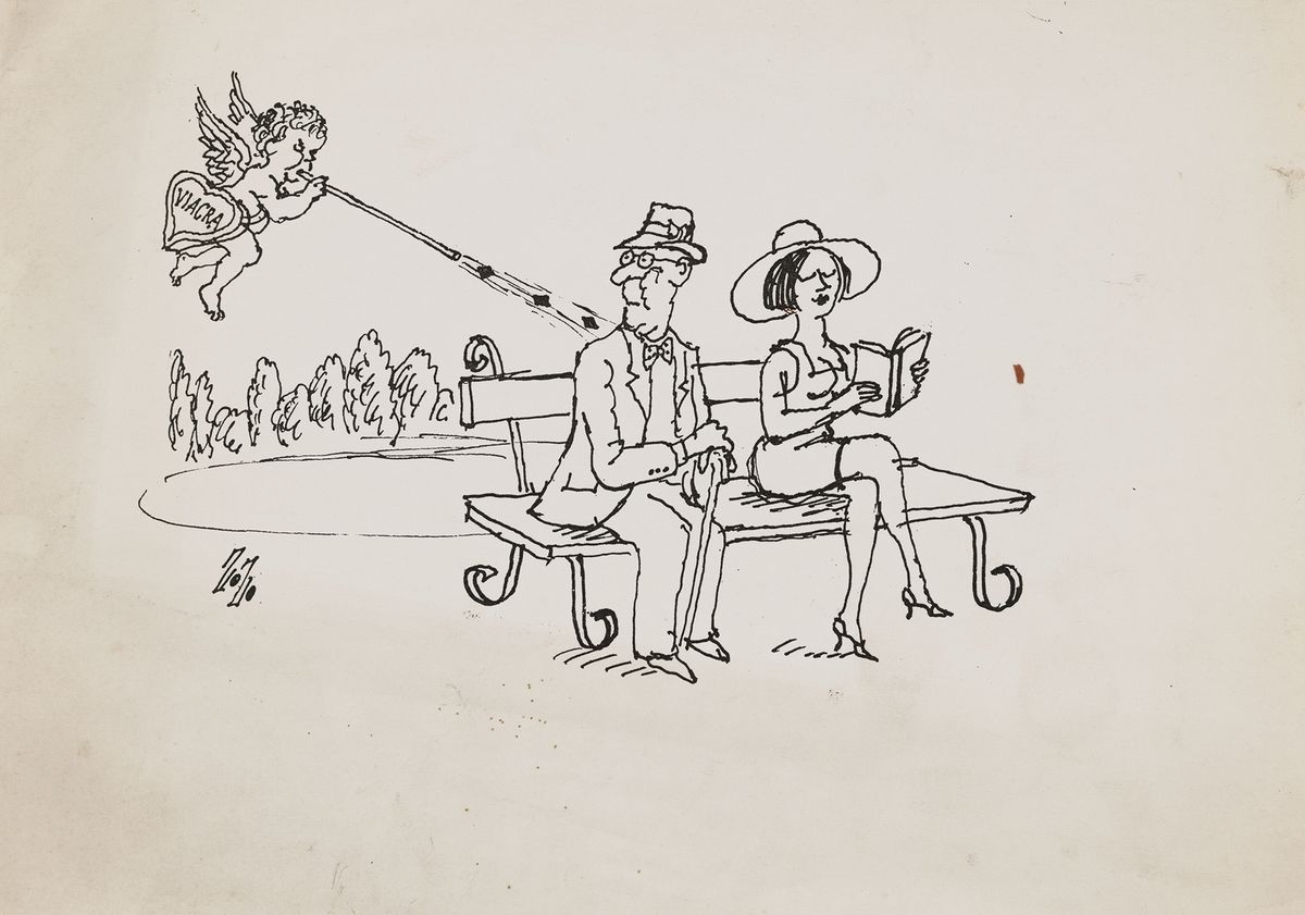 Artwork by Zbigniew Ziomecki, ATAK AMORA, Made of Ink, feather